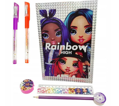 Rainbow high notatnik zestaw