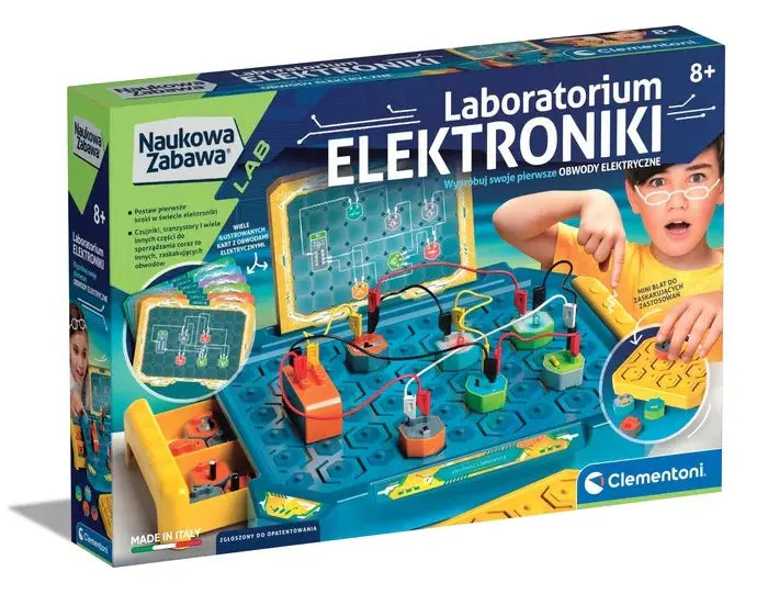 Naukowa zabawa laboratorium elektroniki