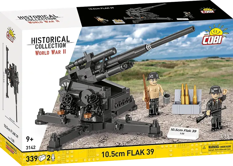 Klocki WWII - 10,5 cm Flak 39, 339 kl.