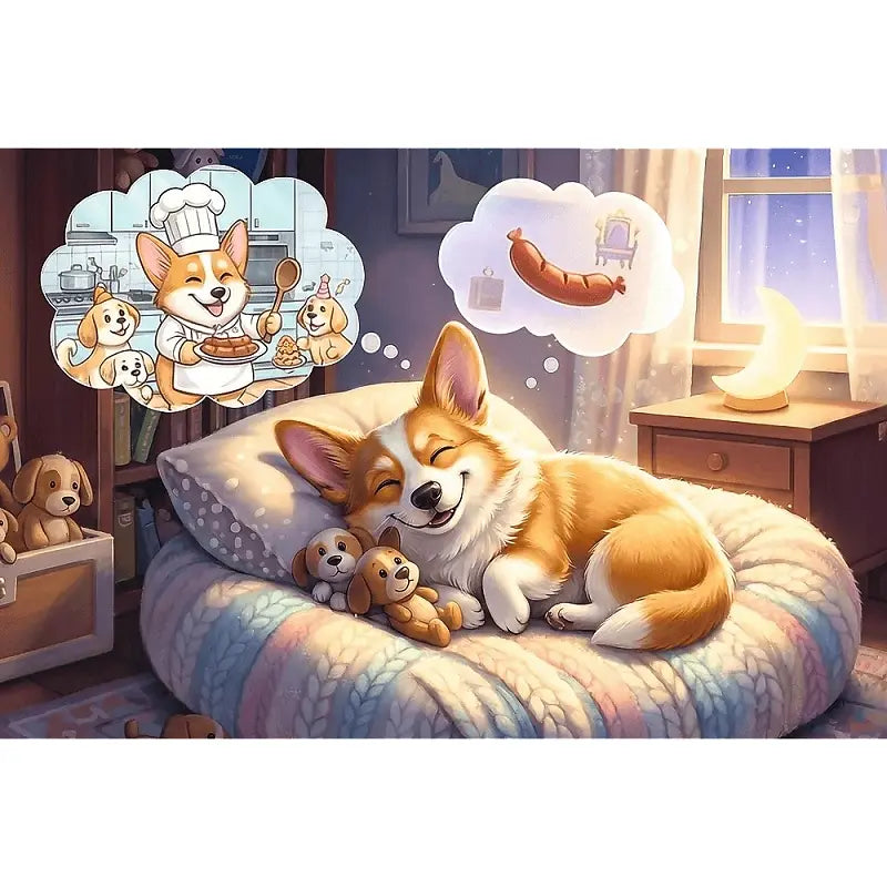PUZZLE 60 Corgi w krainie snów 17434
