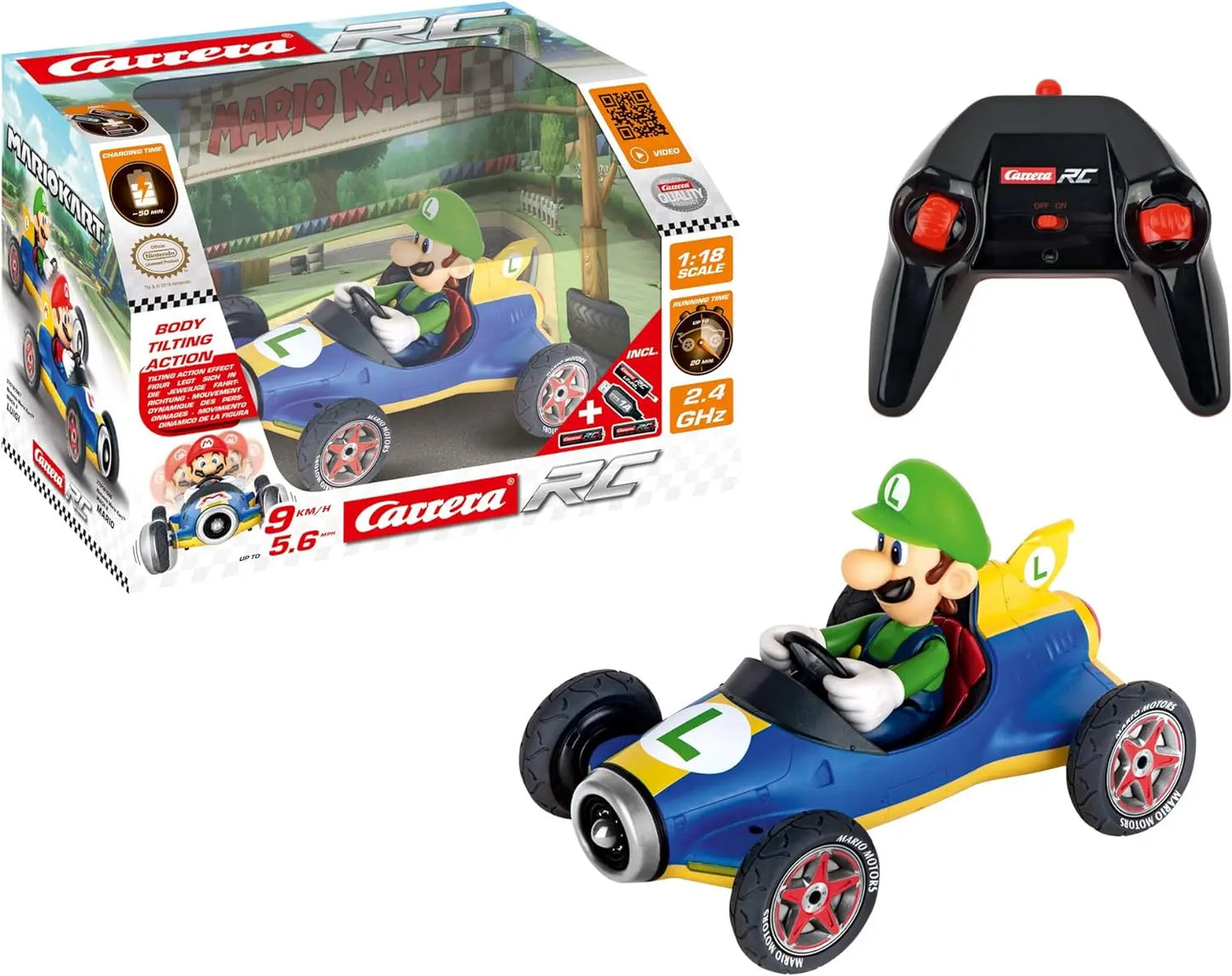 CARRERA RC Mario Kart Mach8 Luigi 370181067