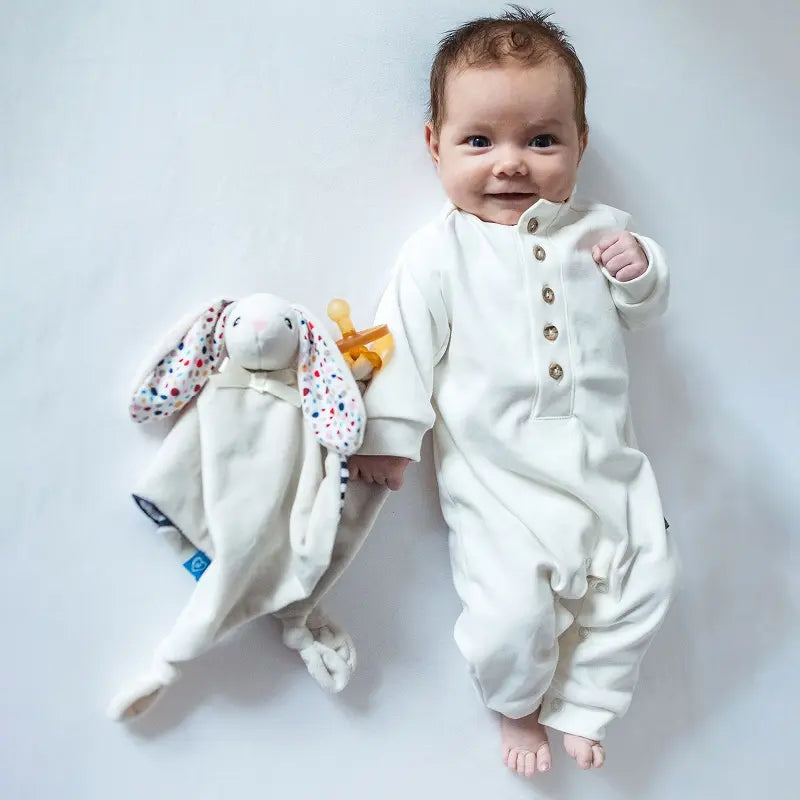 Whisbear doudou kocyk przytulanka królik kremowy