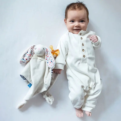 Whisbear doudou kocyk przytulanka królik kremowy
