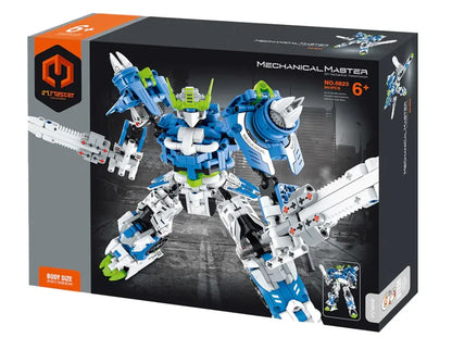 Immaster klocki mecha wojownik niebieski 941elementów