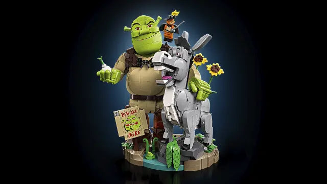 Lego Shrek - Shrek, Osioł i Kot w butach