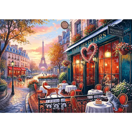 PUZZLE 500 PremPlus LoveStory Miłość wParyżu 76210