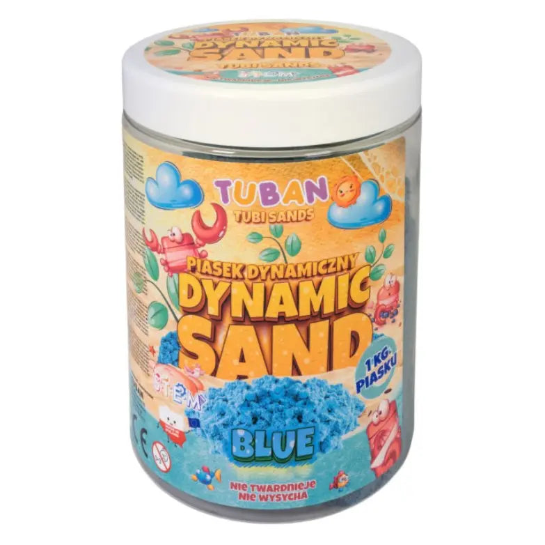 Piasek dynamiczny 1 kg niebieski