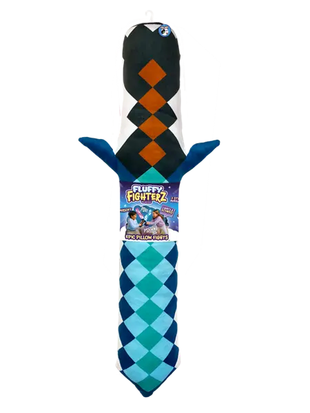 FLUFFY FIGHTERZ pluszowy miecz pixel z dźwiękiem i światłem szmaragdowy FFSW001-BL