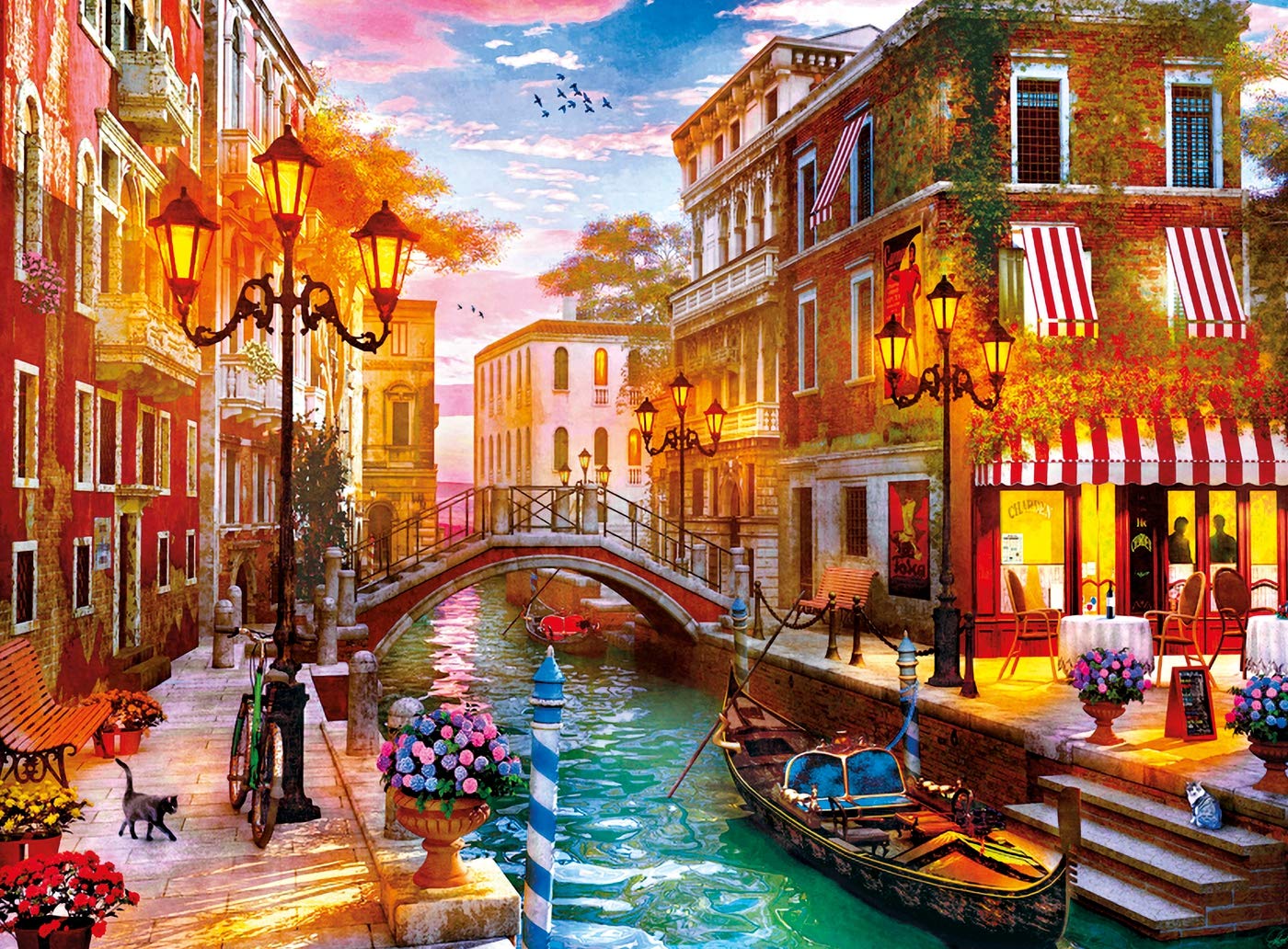 Puzzle 500 hq sunset over venice