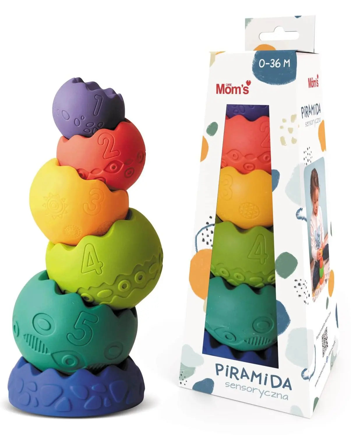 Moms care piramida sensoryczna pastelowa