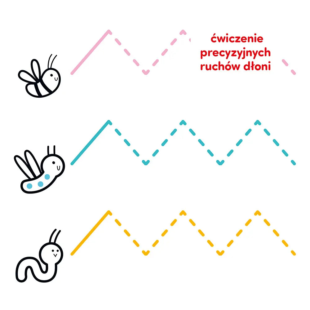 Dłuuugie rysowanki 4+ rysuję szlaczki łatwe