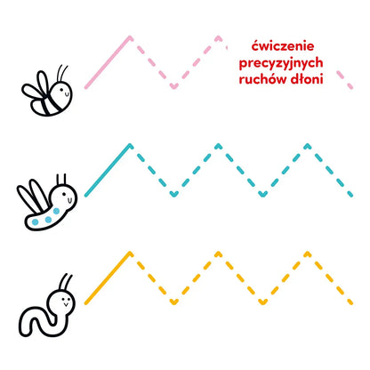 Dłuuugie rysowanki 4+ rysuję szlaczki łatwe