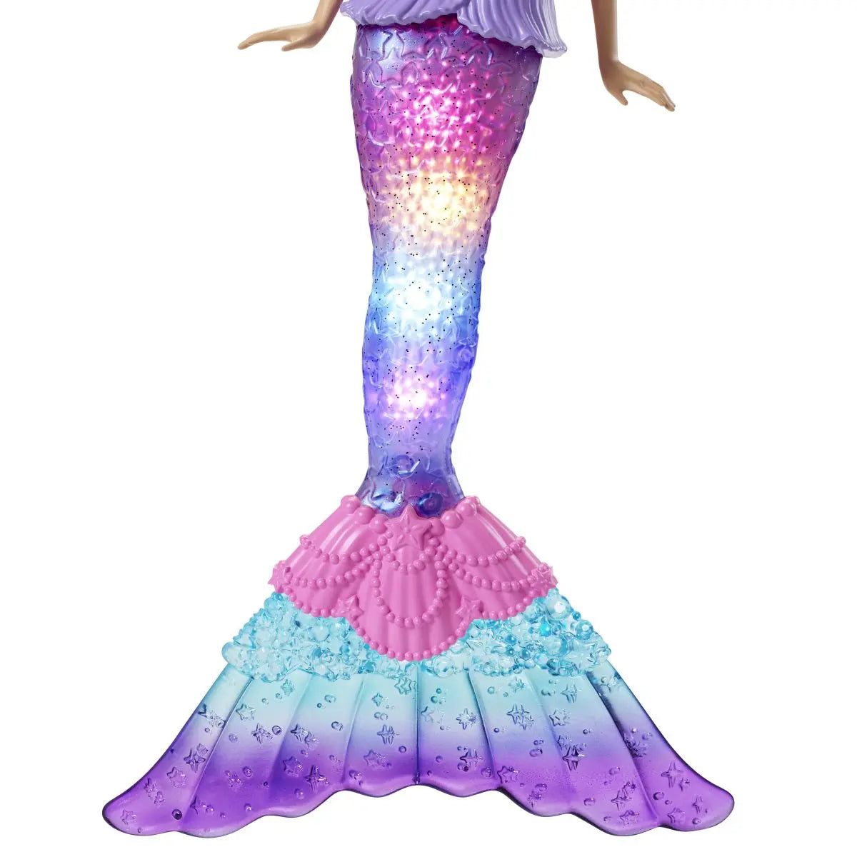 Barbie malibu syrenka migoczące światełka