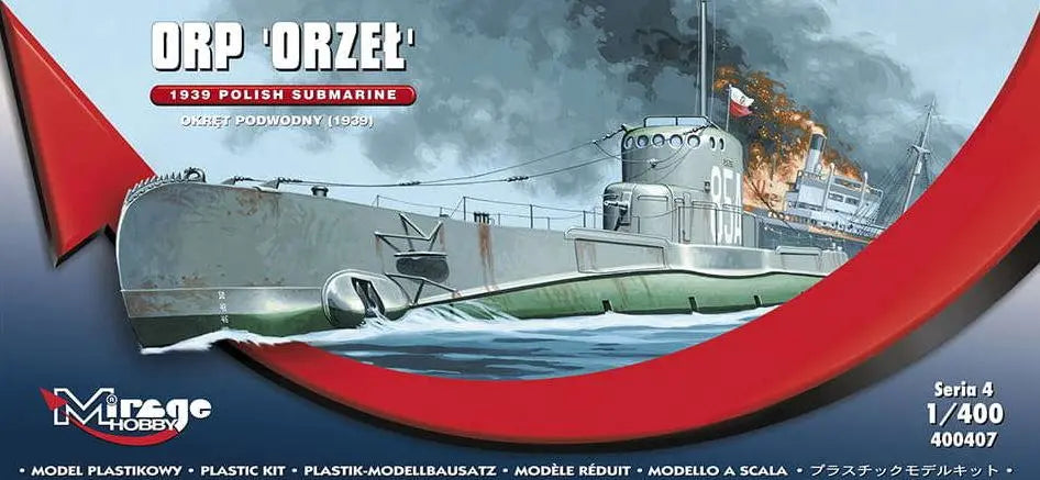 Zestaw do sklejania okręt orp orzeł