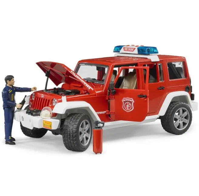 Jeep Wrangler Rubicon straż pożarna z figurką i modułem