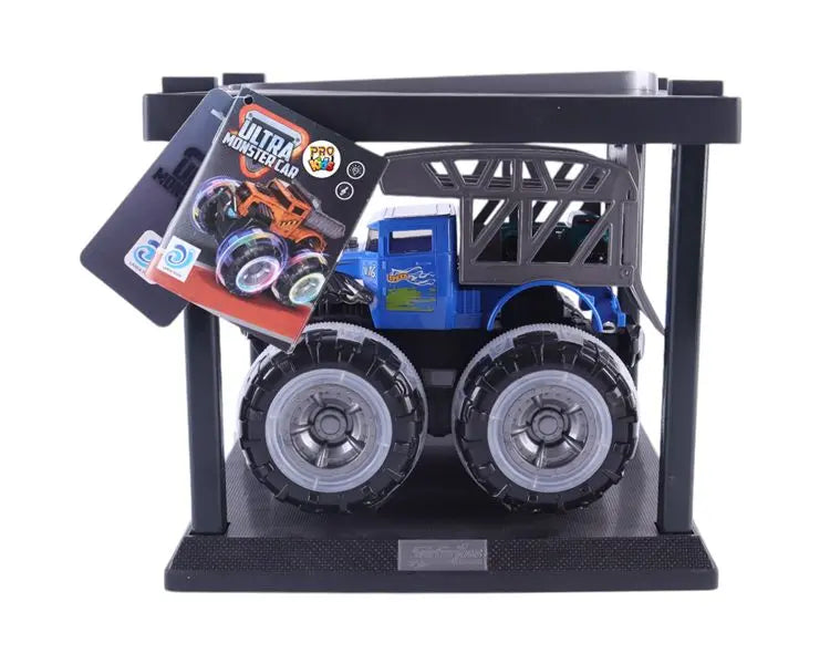 Pojazd Monster z autem w klatce św.koła 09480
