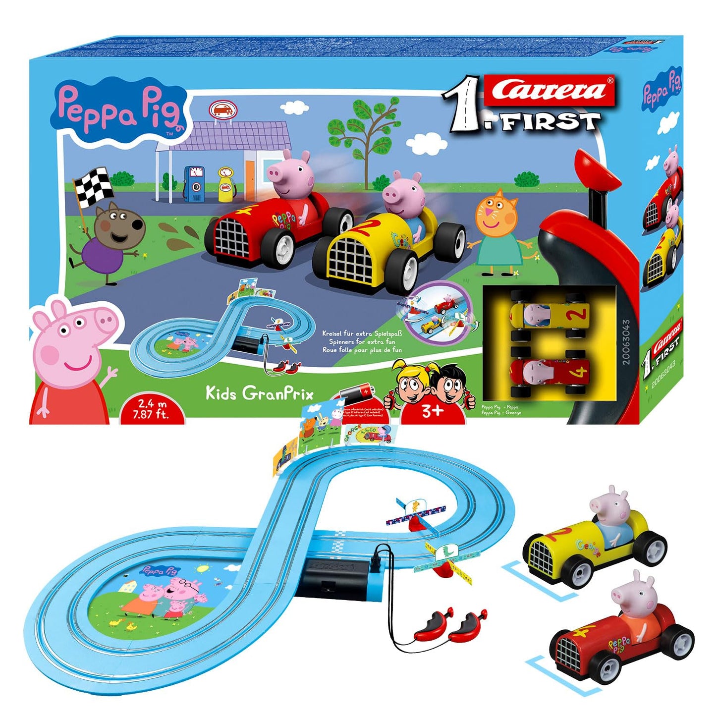 Carrera first 1 first tor peppa pig-kids gran prix 24m