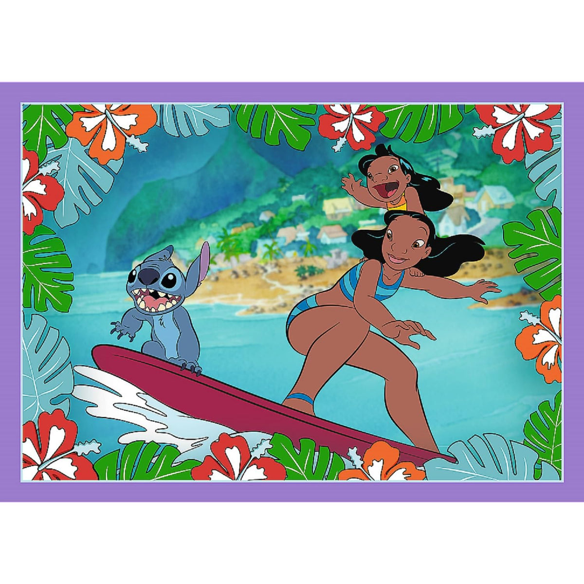 Puzzle 4w1 szalony dzień lilo i stitch