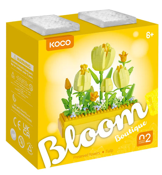 Klocki KOCO kwiaty tulipany 295 elementów