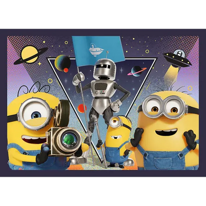 Puzzle 4w1 Nowe przygody Minionków