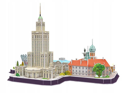 Cubic fun puzzle 3d city line warszawa