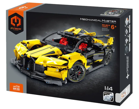 Immaster klocki model 1:14 auto żółte 1103 elementy