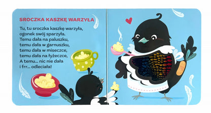 Książeczka edukacyjna rymowanki dotykanki lata osa