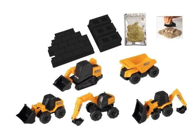 Teamsterz jcb 5 mini maszyn + piasek