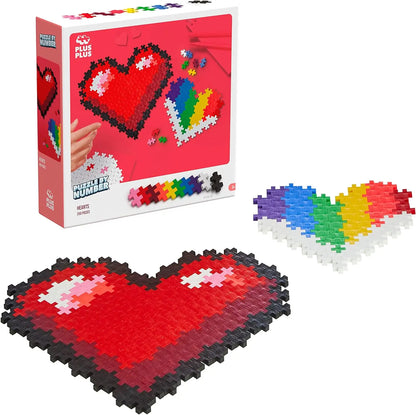 Plus-plus puzzle by number serce 250 elementów