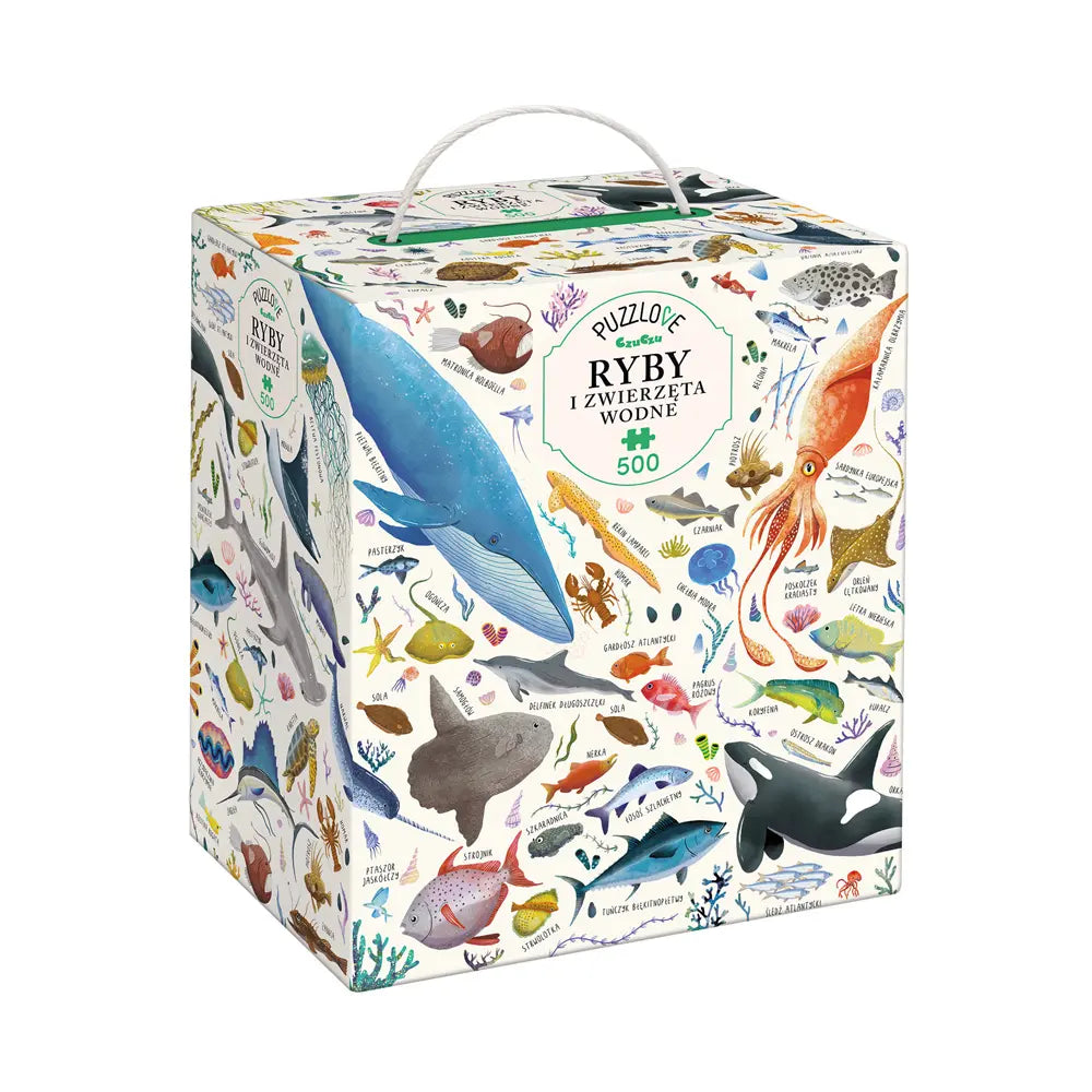 Puzzlove ryby i zwierzęta wodne 500 elementów puzzle rodzinne