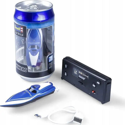 Zdalnie sterowany mini speedboat blue