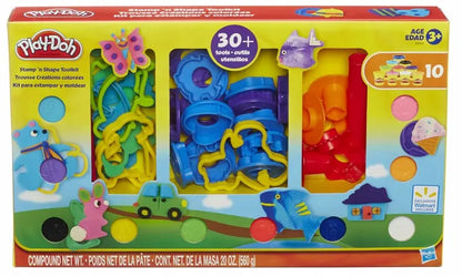 Play-Doh zestaw kreatywny, 10 tub, stemple i foremki