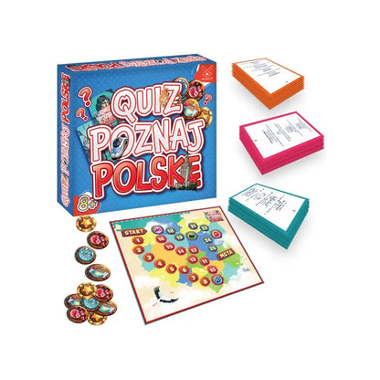 Gra edukacyjna quiz poznaj polskę
