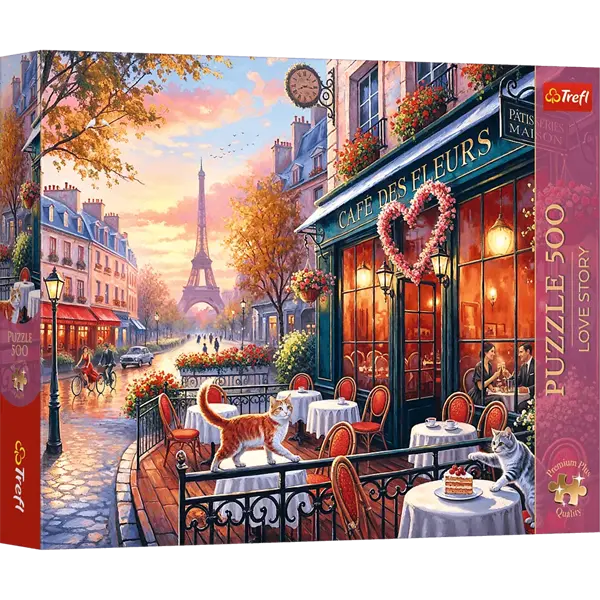 PUZZLE 500 PremPlus LoveStory Miłość wParyżu 76210