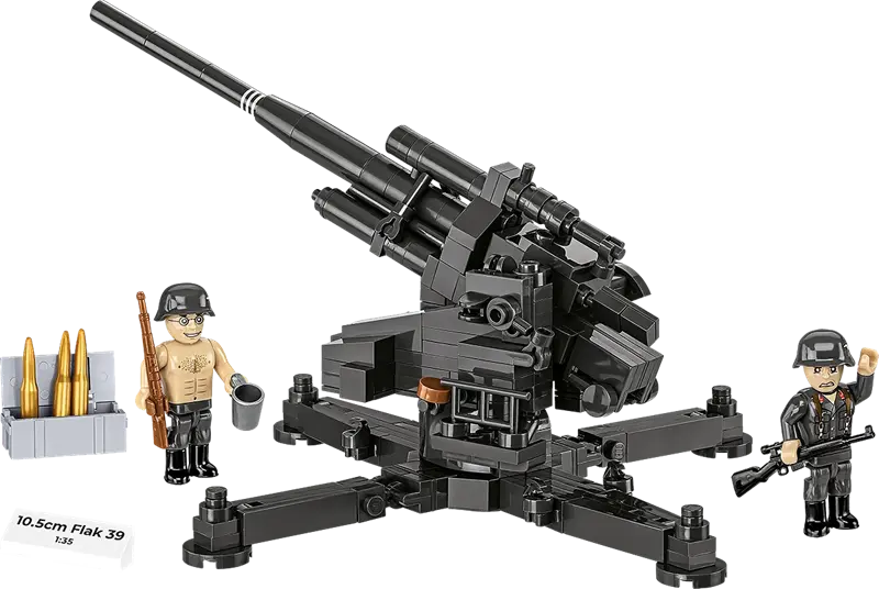 Klocki WWII - 10,5 cm Flak 39, 339 kl.