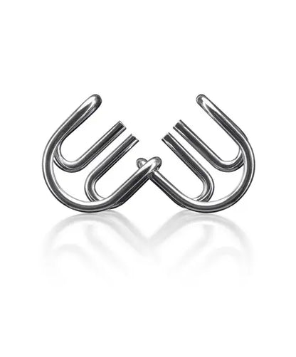 Zestaw łamigłówek metalowo - drewnianych - 6szt