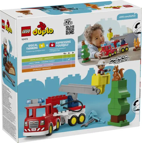 Lego Duplo - Wóz strażacki z wężem i strażakiem