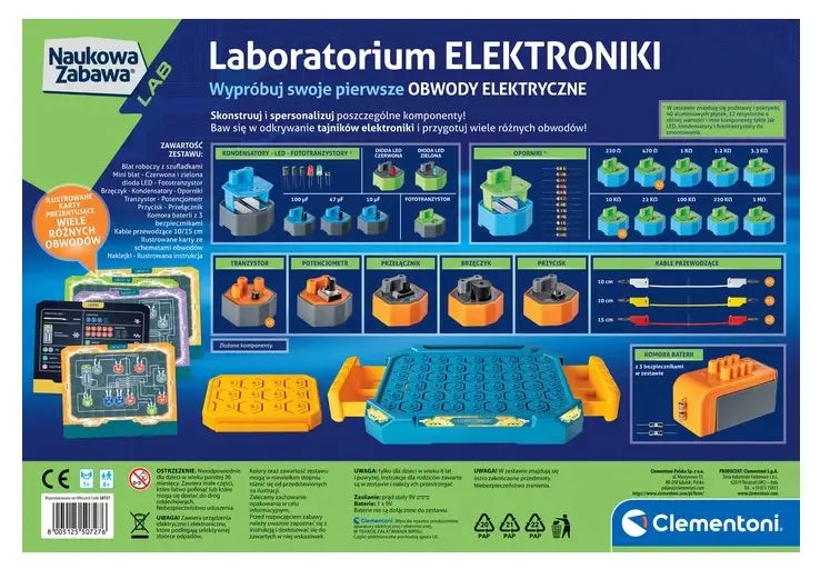 Naukowa zabawa laboratorium elektroniki