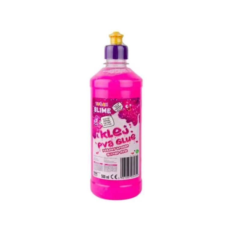 TUBAN klej PVA brokat 500ml różowy TU3434 34344