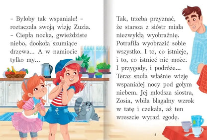 Opowiadania do nauki czytania - Noc w namiocie