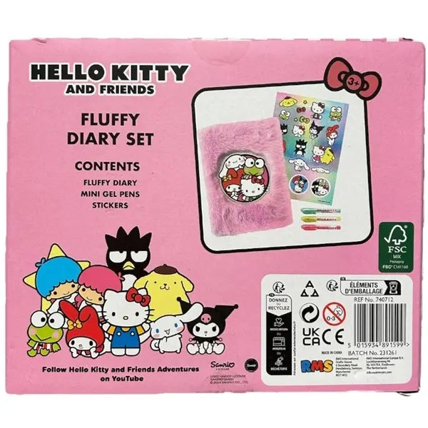 Hello Kitty mini pluszowy pamiętnik