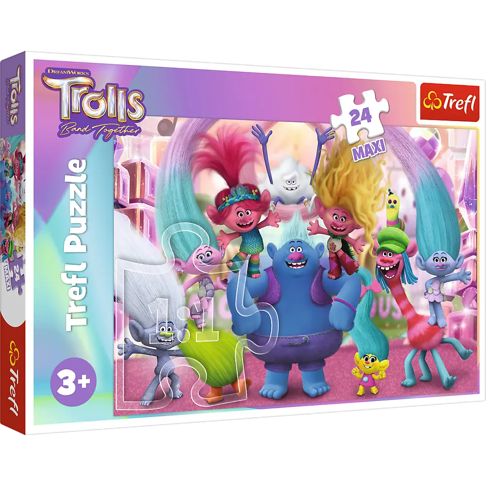 Puzzle Maxi 24 elementy W świecie Trolli