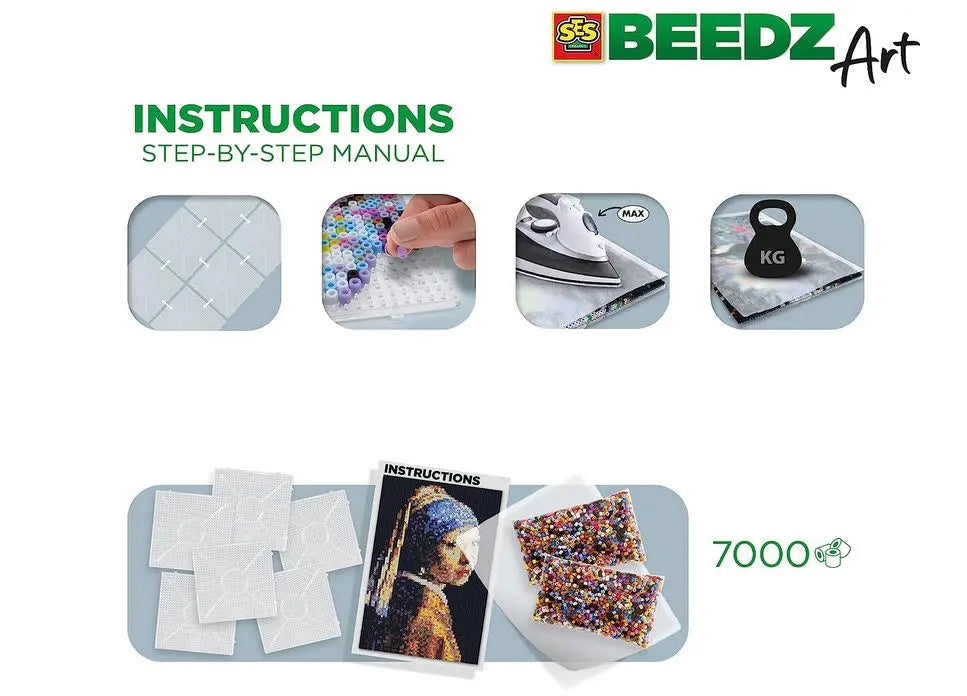 Beedz art koraliki dziewczyna z perłą