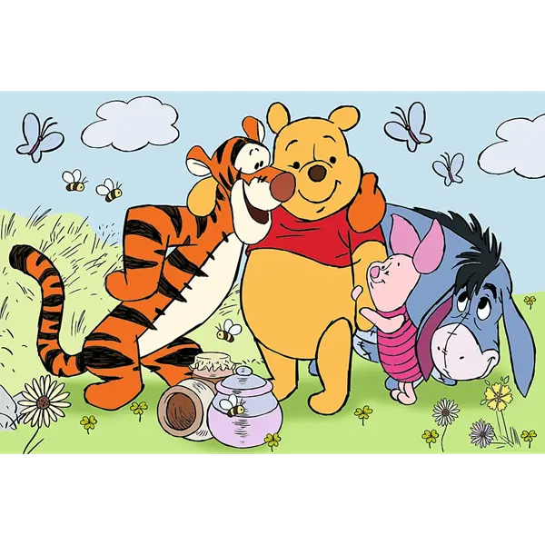 Puzzle Premium Plus Kids, Disney Kubuś Puchatek 60 el. Uśmiech i miód