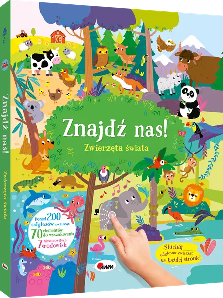 Książeczka - Znajdź nas! Zwierzęta świata