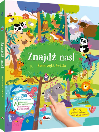 Książeczka - Znajdź nas! Zwierzęta świata