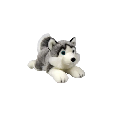 Pies husky leżacy 34cm