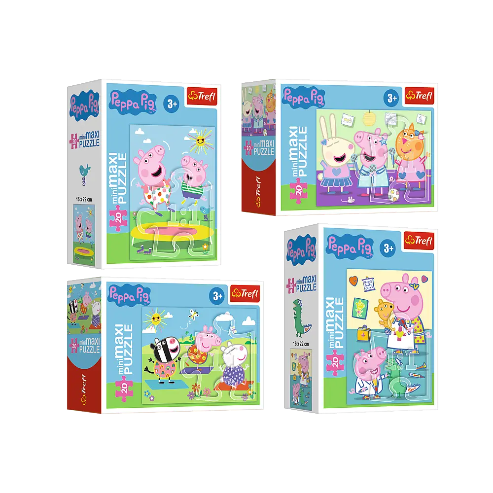 Puzzle minimaxi 20 elementów beztroski dzień świnki peppy