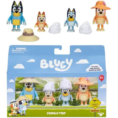Bluey rodzinna wycieczka 4 pak