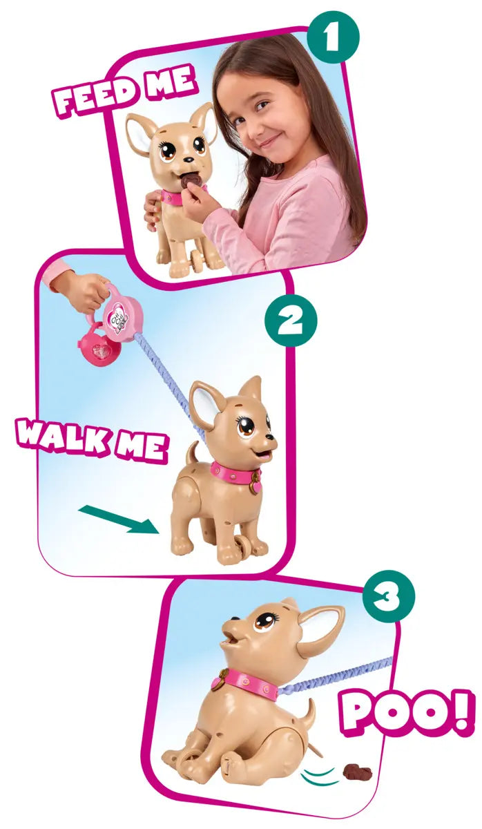 Chi chi love poo poo puppy na smyczy